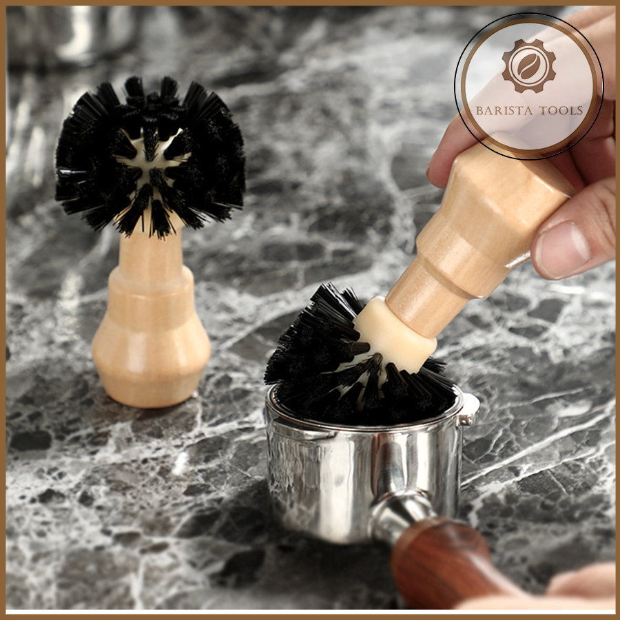 Chổi vệ sinh tay cầm máy pha cà phê Espresso | Dụng cụ Barista