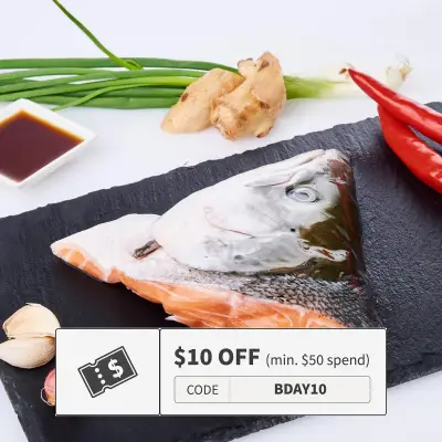 Serve by Hai Sia Seafood Salmon Head Half - Fresh