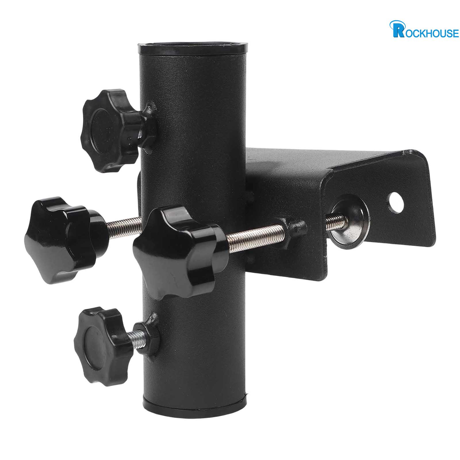 【Rockhouse】 Balcony Umbrella Holder Clamp for Garden Fence Deck Parasol Stand Black Finish [New Arrivals Hot Sale] ราคา 930 บาท*ส่งฟรี