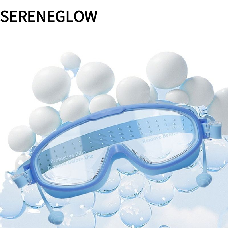 SERENEGLOW Kids Anti-Fog Swim Goggles with Large Frame and Protective Case for Safe Swimming ราคา 49 บาท*ส่งฟรี