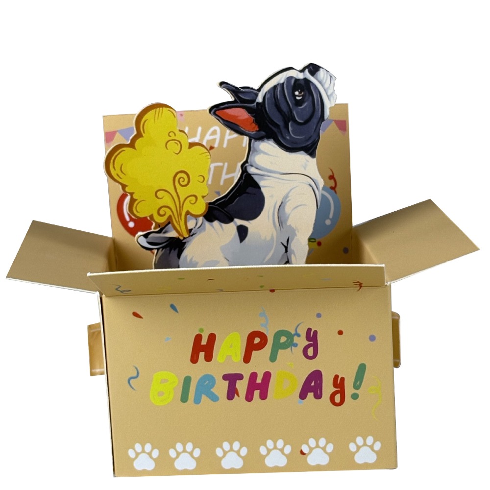 CHENJIE Humorous Character 3D Birthday Greeting Card Funny Novelty Hilarious Pop-Up Card Creative Surprise Invitation Card For Travel Family Gatherings Friends