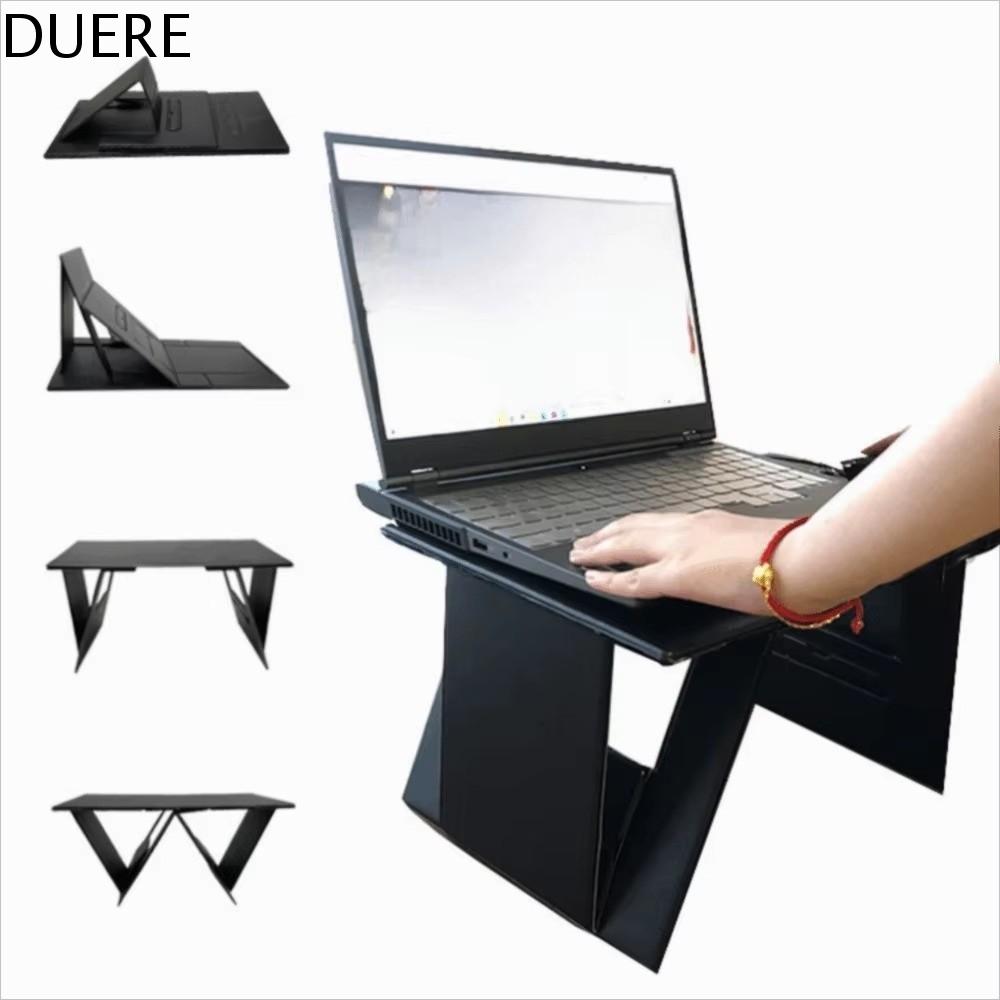 DUERE Chức năng 6 trong 1 Giá đỡ laptop có thể gập lại Bề  da PU Cấu hình siêu mỏng Bàn làm việc cho laptop Khả năng chịu tải nặng Di động Hỗ trợ máy tính Văn phòng
