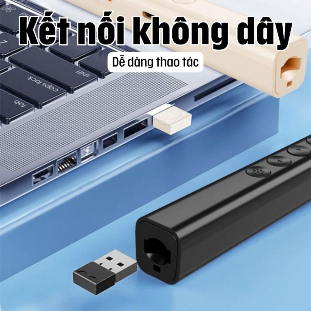 Tích hợp khả năng trình chiếu PPT thiết bị trình chiếu điều khiển từ xa được thiết kế dành cho giáo viên và các cuộc họp kinh doanh trang bị màn hình kỹ thuật số và laser hai màu đỏ/xanh lá cây đa chức năng thông minh.