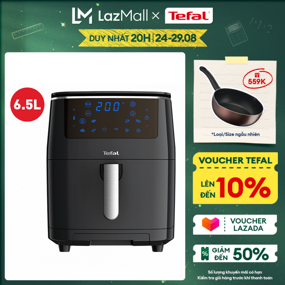 Nồi chiên không dầu kết hợp hấp và nướng điện tử Tefal FW201815 - giỏ chiên 6.5L/1.6kg - Gian hàng chính hãng bảo hành 2 năm