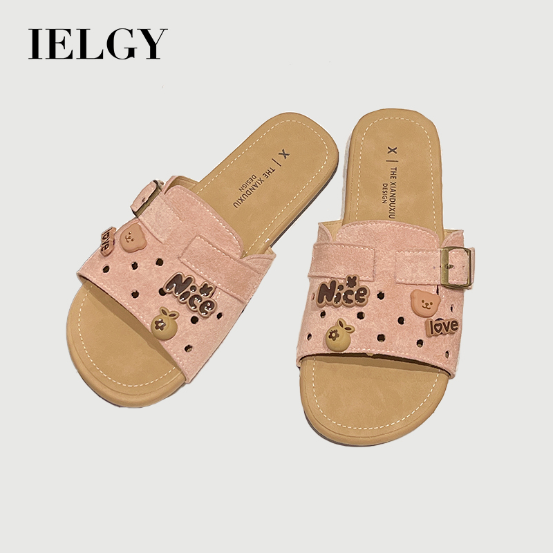 IELGY Women's soft bottom flat slippers with skirt flip flops ราคา 553 บาท*ส่งฟรี