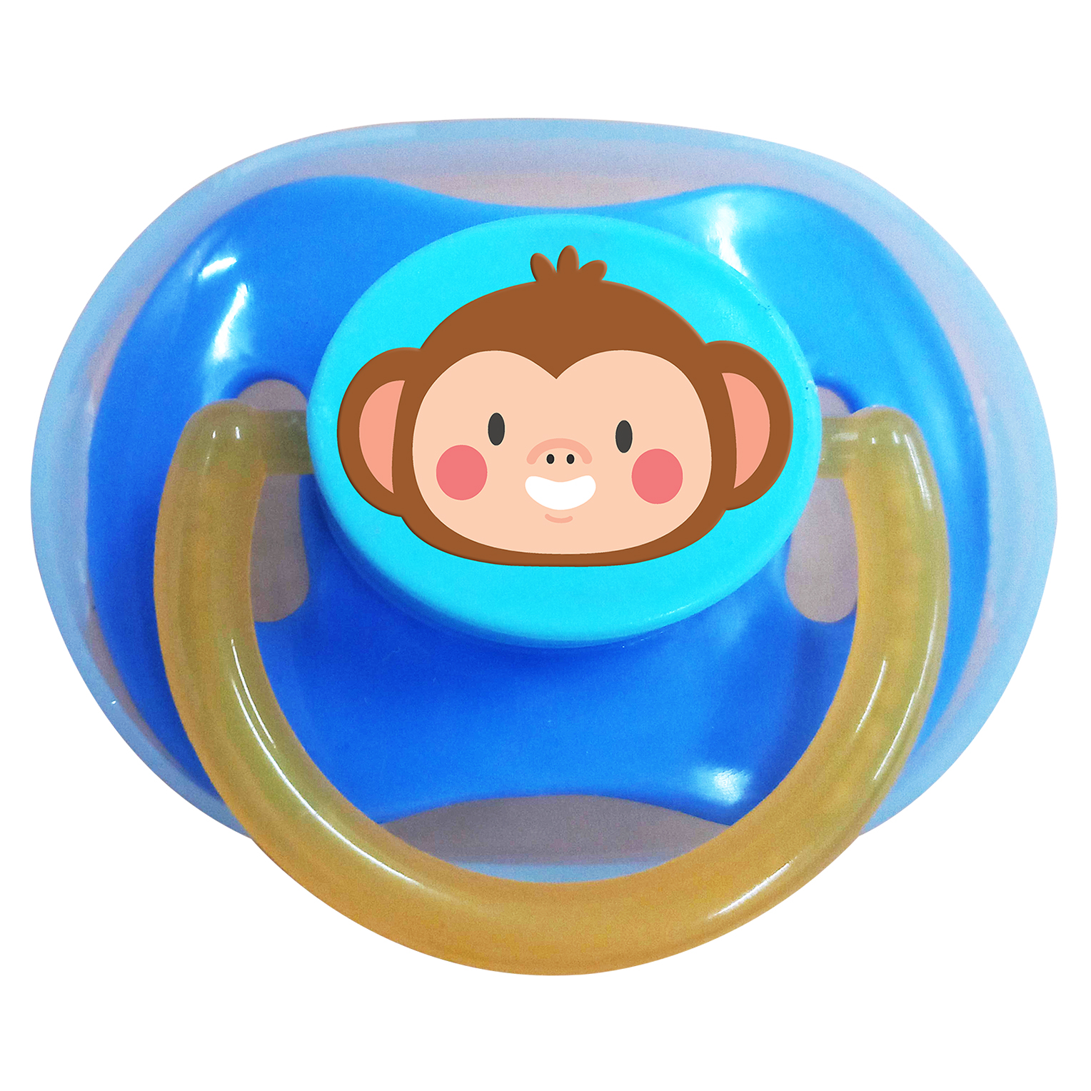 Child Care Infant Silicone Pacifier with Cover 6+ Months Soothes Baby BPA Free Protective covering when not in use