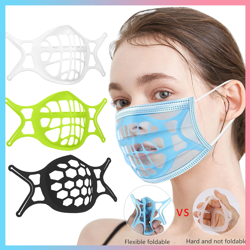 ขายดี Sellerqueen 1/3/5Pcs ซิลิโคน Facemask วงเล็บภายในปลอกรัดป้องกันบาดเจ็บ3D Masker ด้านในผู้ถือสนับสนุน Bracket Anti-น่าเบื่อยาวอายุการใช้งาน Masker