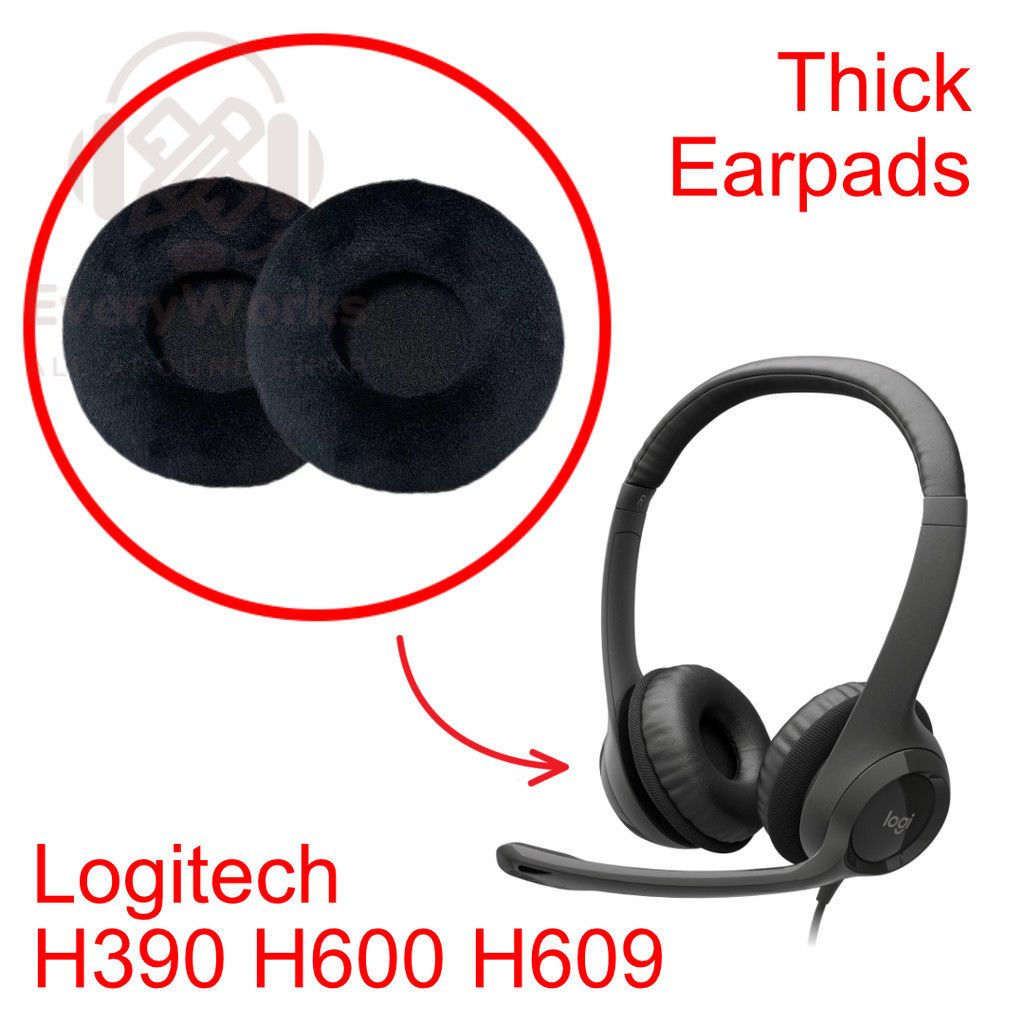 Replacement Earpads For Logitech H390/H600/H609 Soft Foam Ear