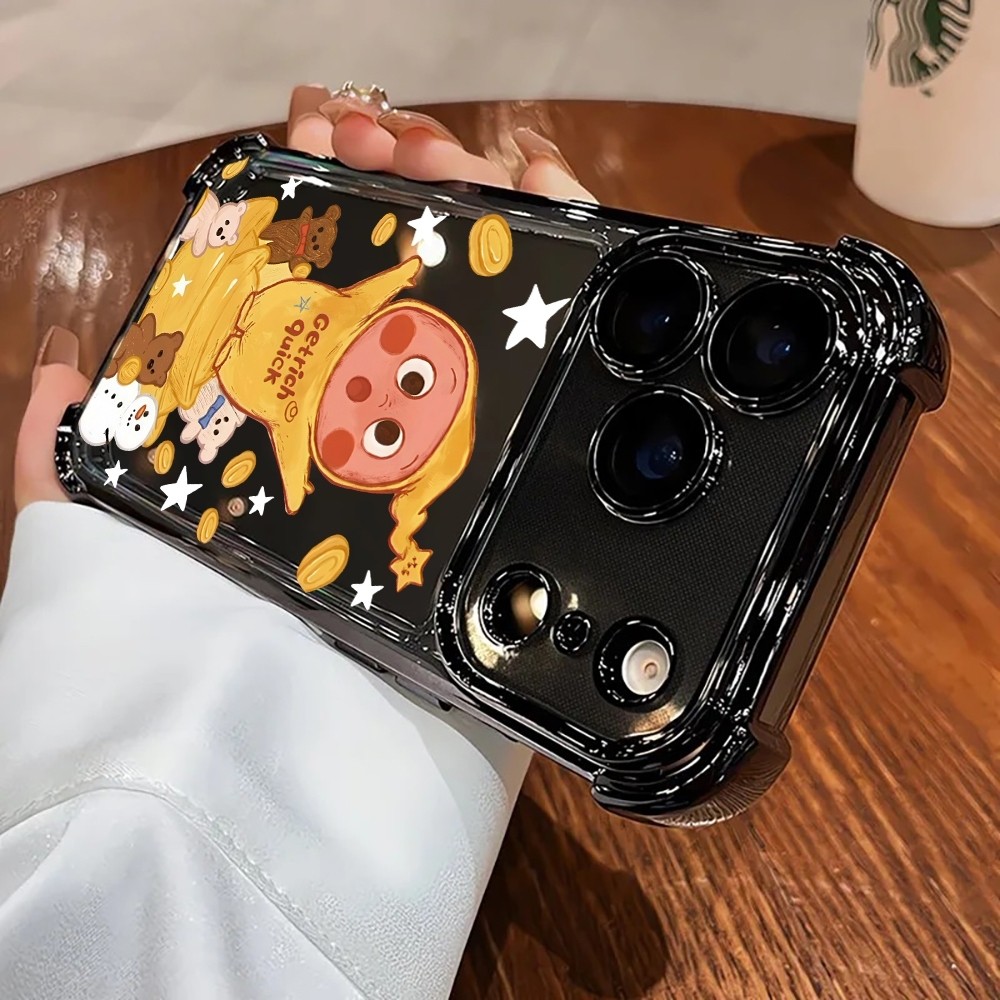 Stoßfeste Transparente Handyhülle Mit Galvanisierung Für Iphone_voghion.com
