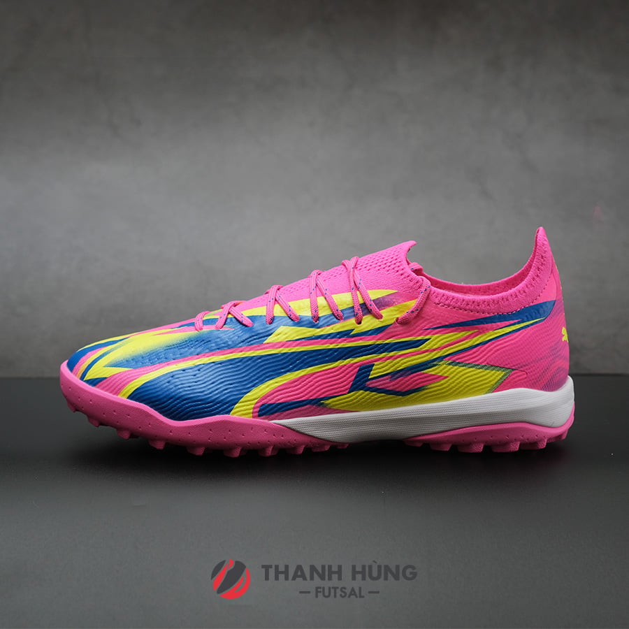 Giày đá bóng chính hãng puma ultra ultimate energy cage - 107858-01 - hồng/xanh