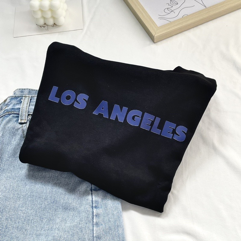 Áo thun 3158 form rộng mẫu URBANCITY & LOS ANGElES thoáng mát thấm hút mồ hôi