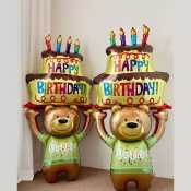 Funny Bear Foil Balloon Set for Kids' Birthday Parties