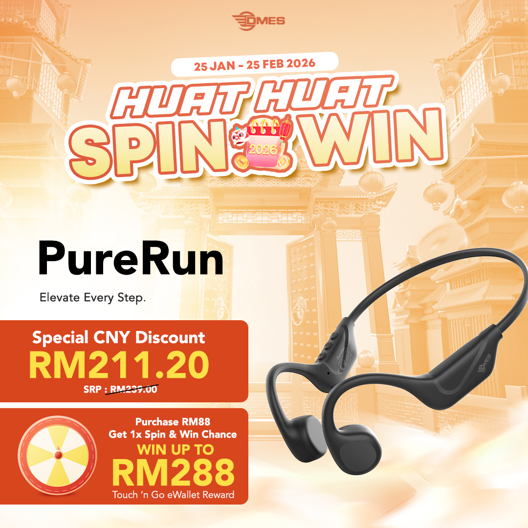 Dmes PureRun Bone Conduction Earbuds Bluetooth 5.4 IPX5 Waterproof 6H Battery Clear Mic Lightweight for Running