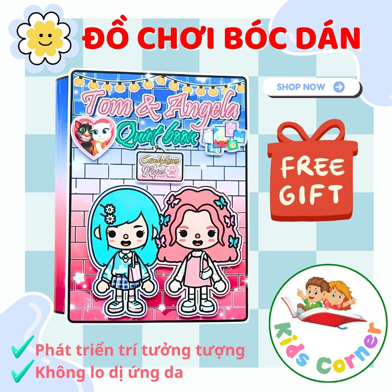 Harley Quinn trong Toca Life World đồ chơi ngôi nhà búp bê giấy Toca Boca cắt dán DIY cho bé.
