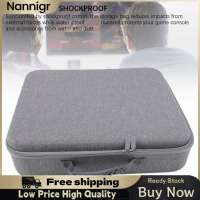 Nannigr Hộp đựng vỏ cứng Dpofirs cho PS5 Túi đựng du lịch có bông chống sốc Chất liệu nylon chống nước cho Phụ kiện PS5 Dây đeo vai cho bộ điều khiển kép (Xám)