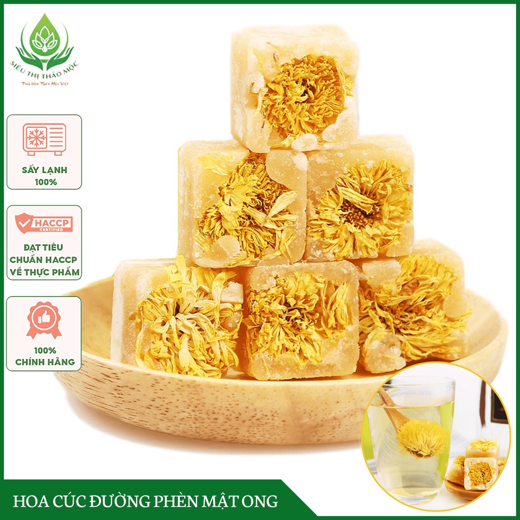 [CHÍNH HÃNG] Trà Hoa Cúc Đường Phèn Mật Ong FREE SHIP Thanh Nhiệt Giải Độc Cải Thiện Giấc Ngủ