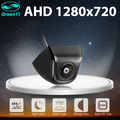 GreenYi HD AHD 1920x1080P 170 Degree Fisheye Lens Starlight Night Vision Vehicle Rear View Reverse Camera Car Universal Camera