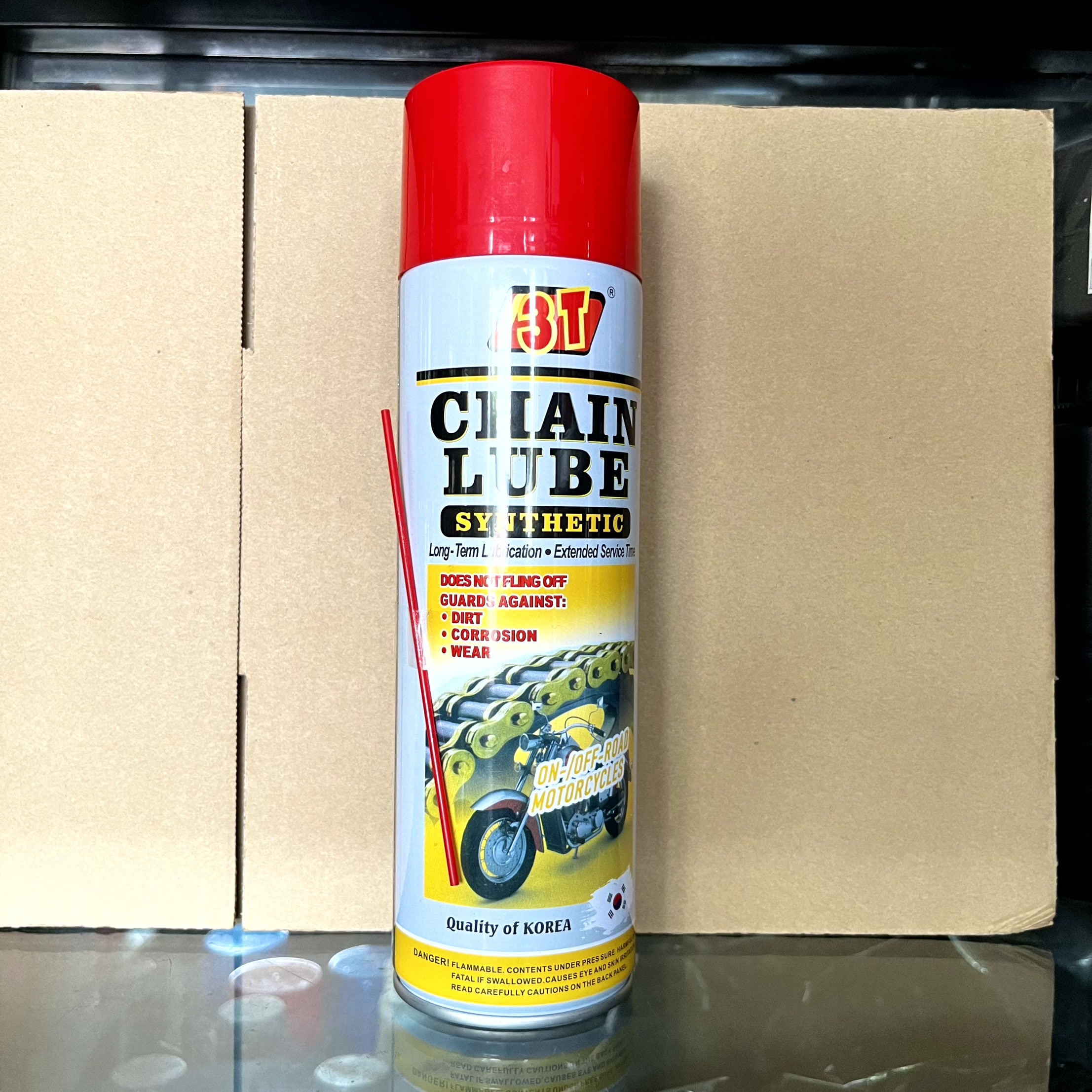 Dưỡng Sên 3T Chain Lube 500ml Mỡ Bò Nước Chống Văng, Bám Bính Tốt, Mỡ Bò Dang Phun