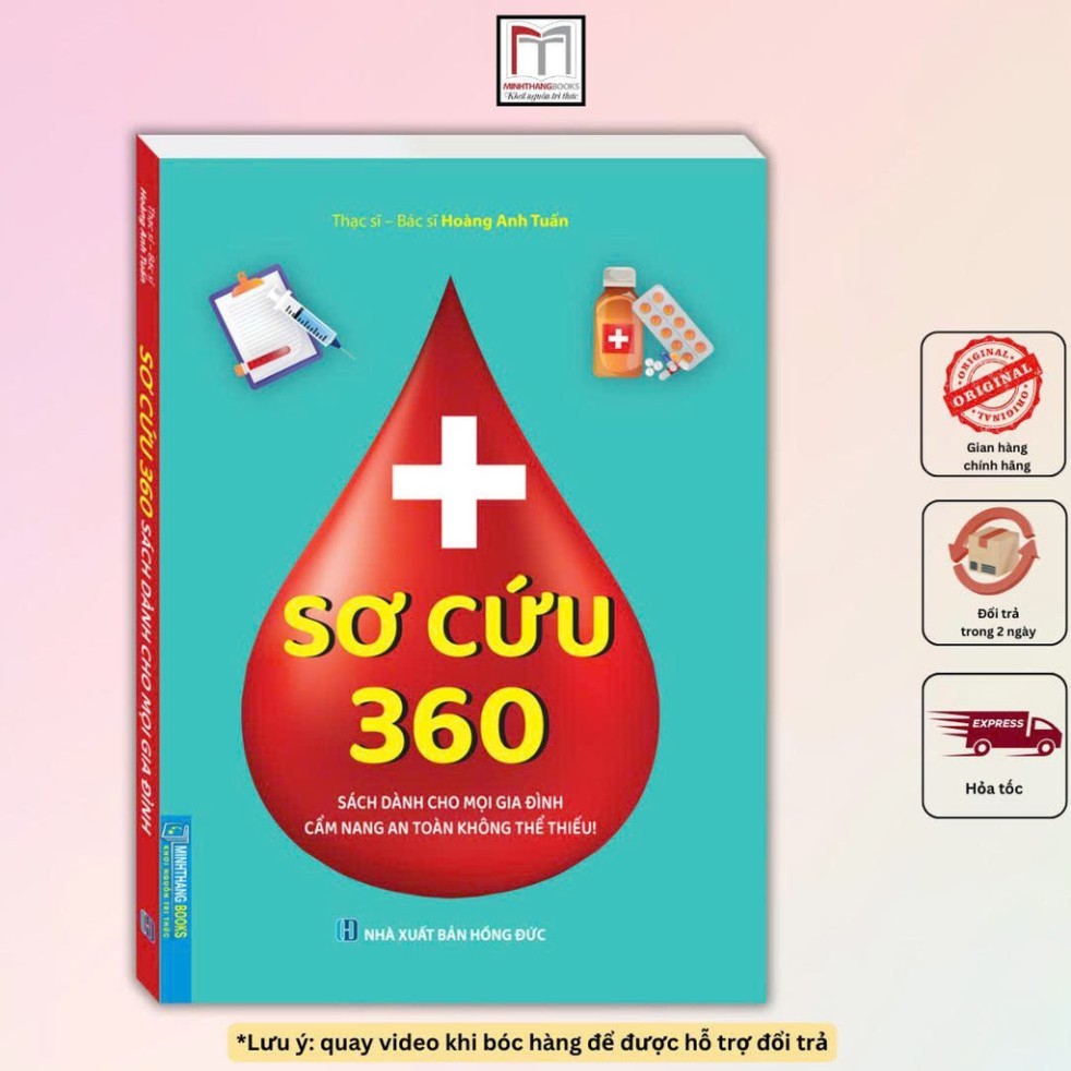  Sách - Sơ cứu 360  sách dành cho mọi gia đình cẩm nang an toàn không thể thiếu!  - MT 