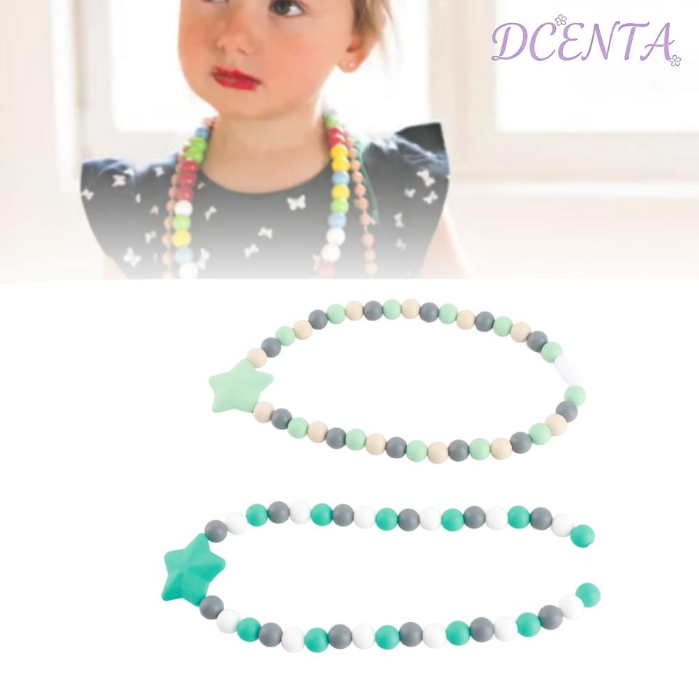 DCENTA ของเล่นสร้อยคอประสาทสัมผัส 19.69in สร้อยคอซิลิโคนปรับได้ทันสมัยทำความสะอาดง่ายไม่ลื่นสำหรับเด็ก ราคา 917 บาท*ส่งฟรี