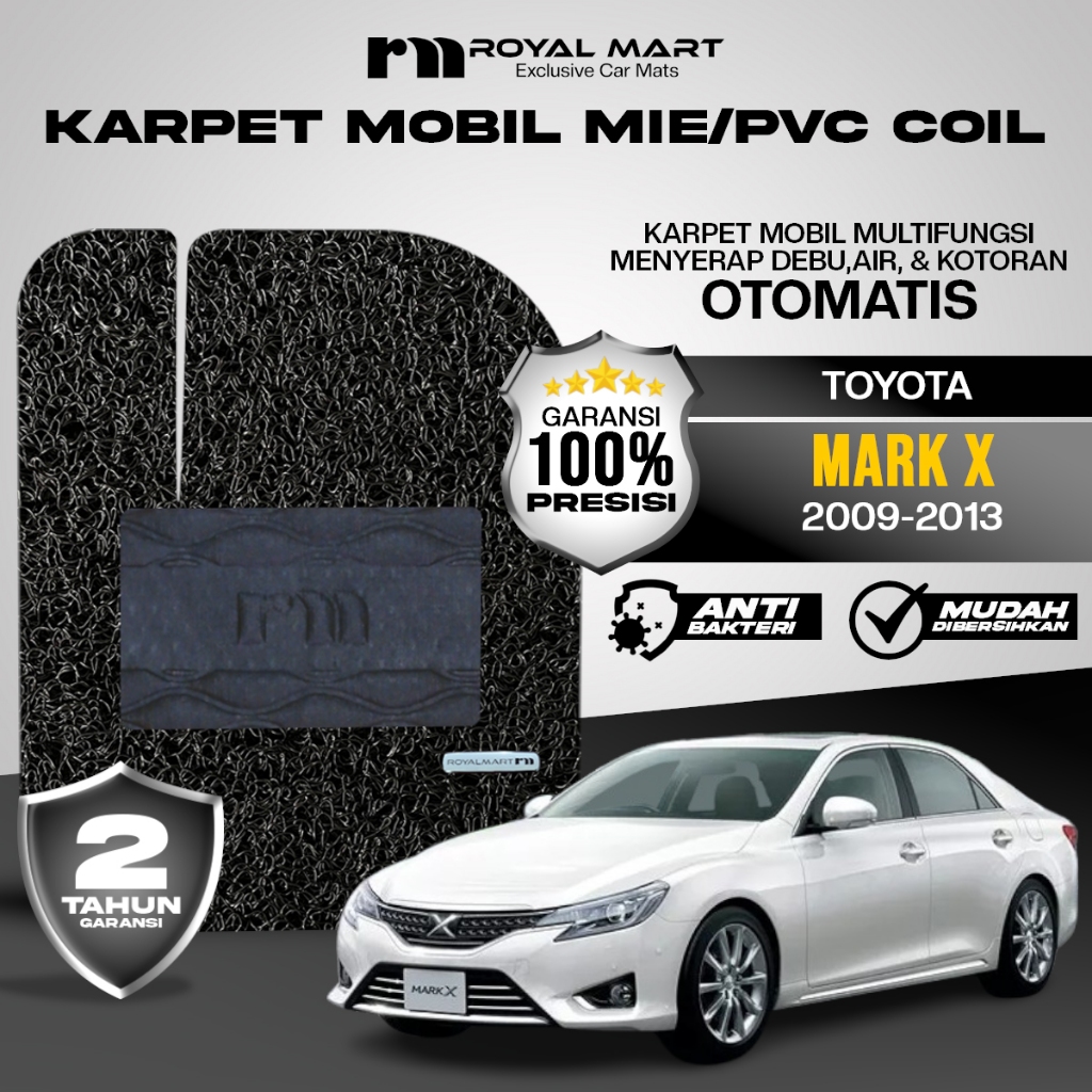 ROYAL MART Karpet Mobil Mie Premium Untuk Toyota Mark X 2009-2013 Full Set Bergaransi Giá 255,000 Đồng*Miễn phí vận chuyển