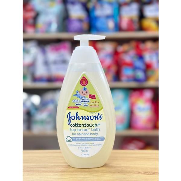 Sữa Tắm Gội Toàn Thân cho bé Johnson s Baby Cotton Touch 500ml