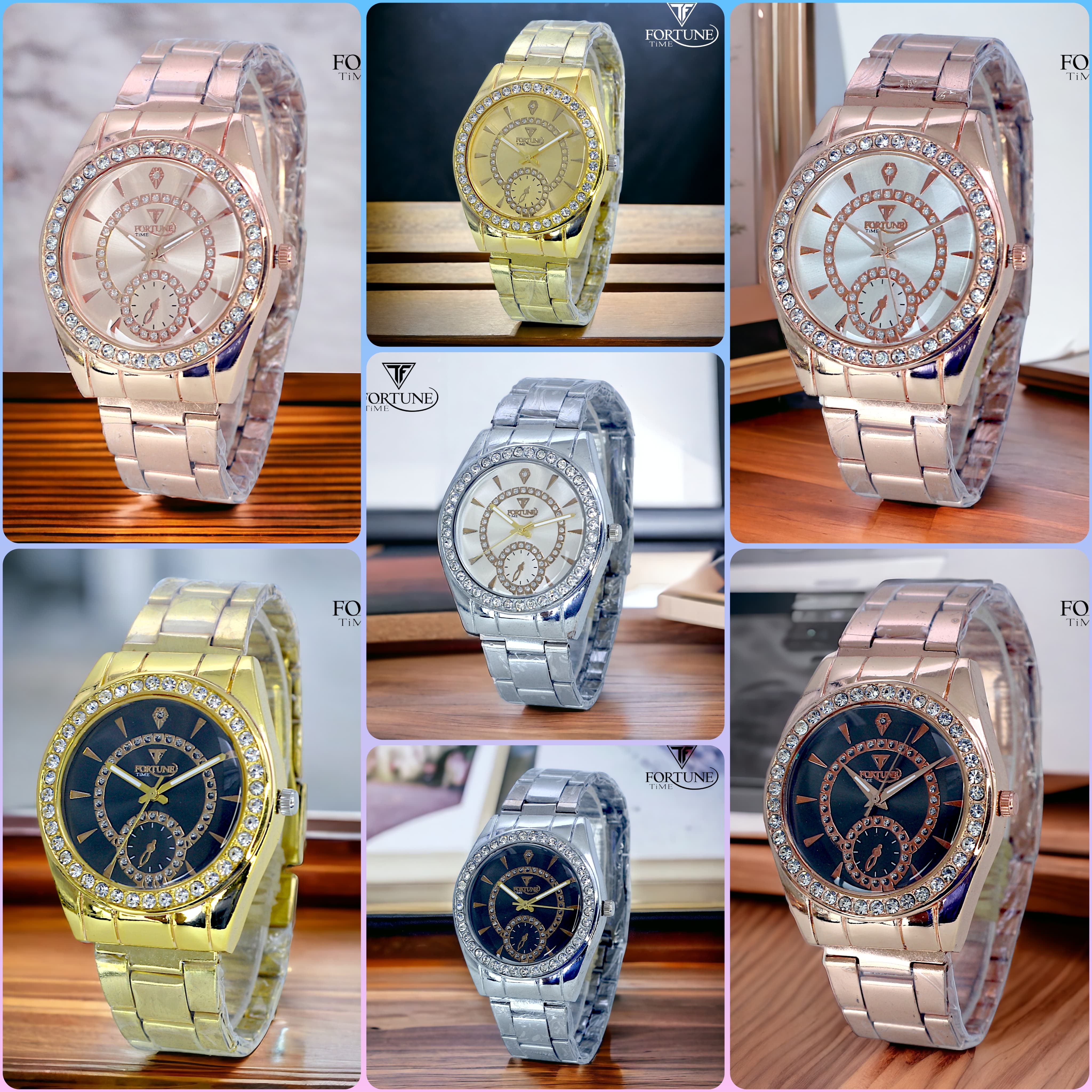 Luxury Diamond Style Ladies Watch – Women's Executive Fashion Quartz Diamond Wristwatch – Elegant Bracelet Style Watch Art# SS -FT-Ch-FTDiCh90400-0046a