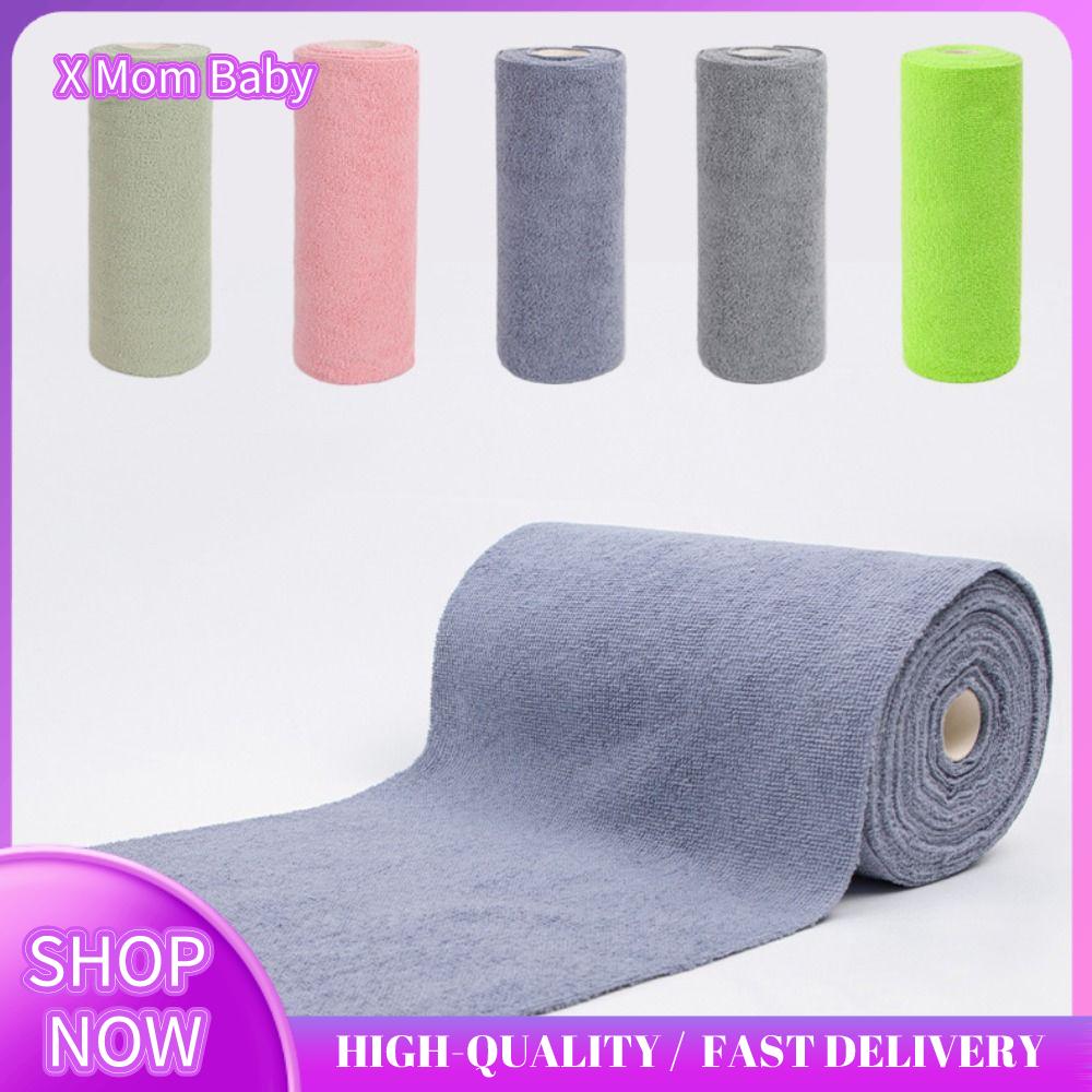 X MOM BABY 20PCS/Roll Thấm hút Khăn vi sợi Thay thế Tái sử dụng Khăn lau bát đĩa nhà bếp  Nhà bếp gia đình Giẻ lau đĩa dầu chống dính