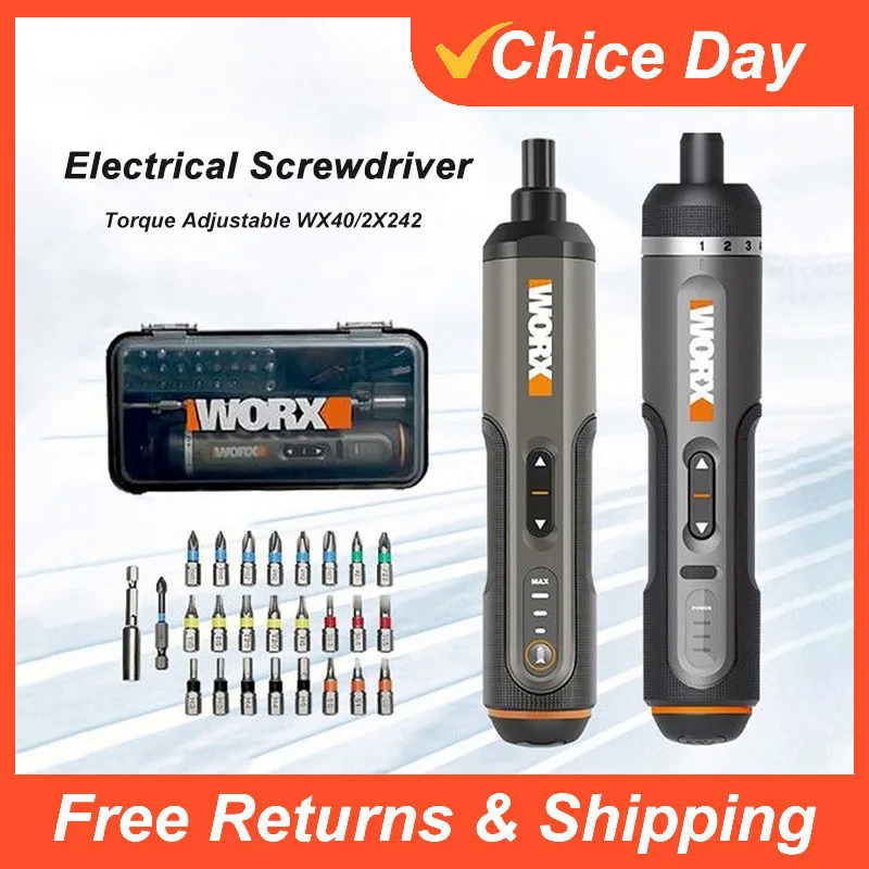 Worx 4V Mini tuốc nơ vít điện đặt wx242 wx241 wx240 thông minh không dây điện tua vít USB sạc tay kh