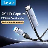 JASOZ Thẻ Ghi Video T-G190 & T-G193 Hỗ Trợ 4K/30Hz In 1080p/60Hz Out PD 100W Vỏ Nhôm Cao Cấp Cho Switch Game Recording Streaming