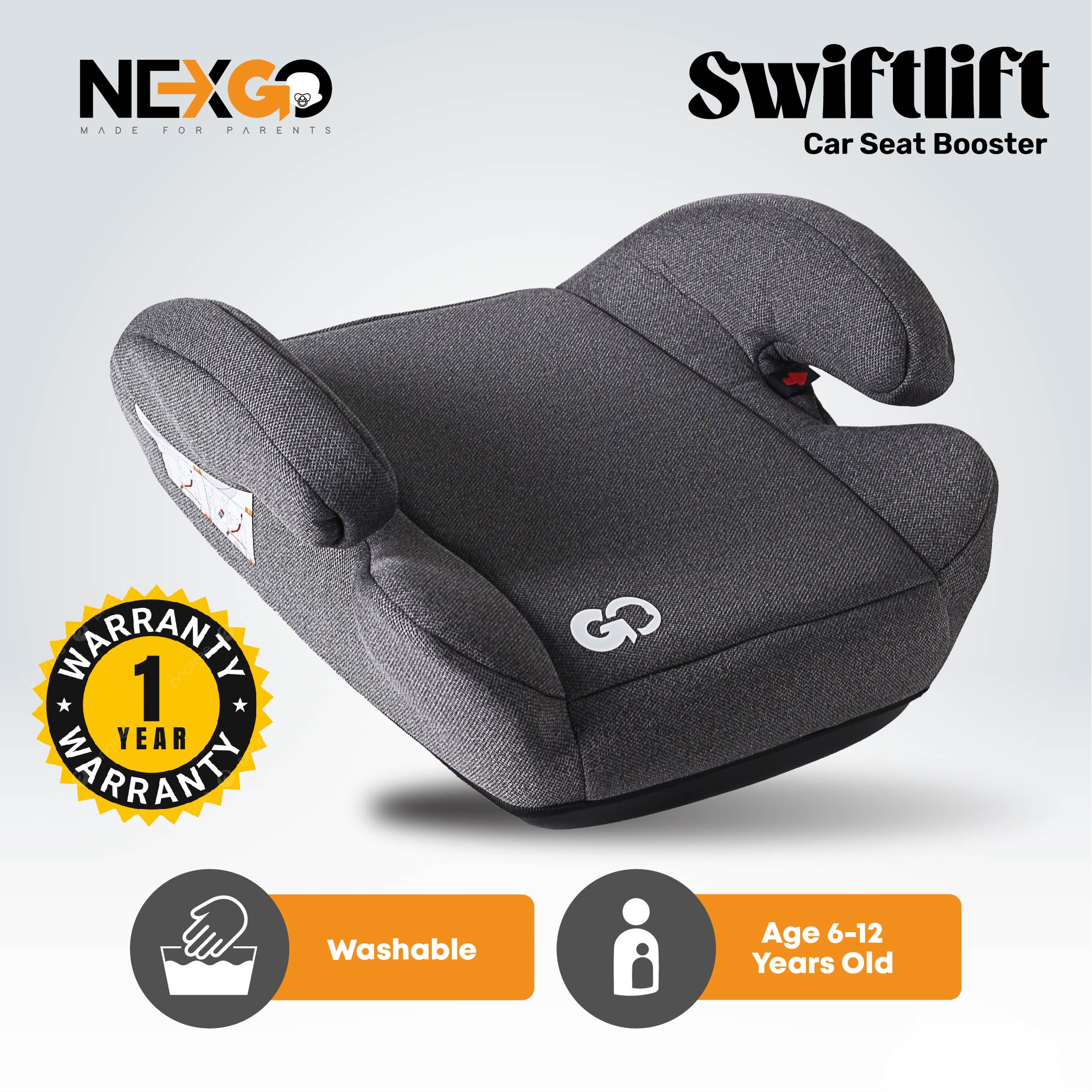 [ECE CERTIFIED] Nexgo SwiftLift Booster Car Seat Baby Toddler Safety Seat