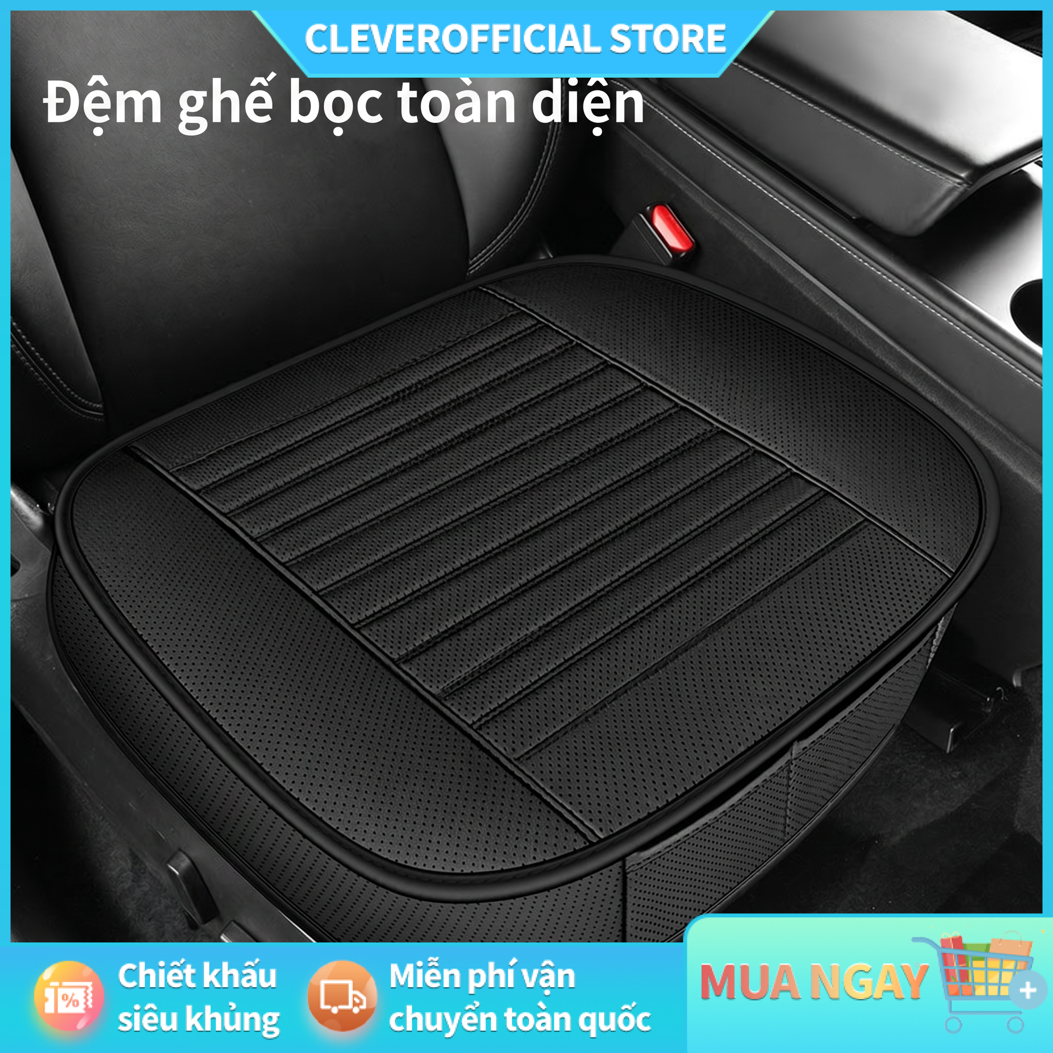 ⚡Miễn Phí Vận Chuyển⚡Đệm ghế ô tô, đa năng cho mọi mùa, bao bọc toàn diện, đệm ghế đa năng, đệm ghế ô tô không tựa lưng, chống trượt Giá 132,585 Đồng*Miễn phí vận chuyển