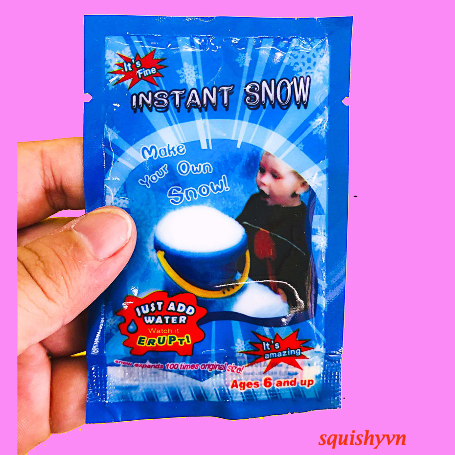 GÓI TẠO TUYẾT NGUYÊN LIỆU CHÍNH LÀM SLIME MÂY-Tuyết nhân tạo dạng gói