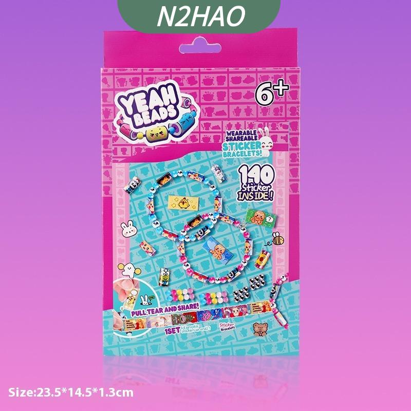 5/70/140Pcs﻿ Hot Kids Children Toy Sticker Creative Funny Stationery Stick Rolls Stickers Bracelet Colorful Birthday Present