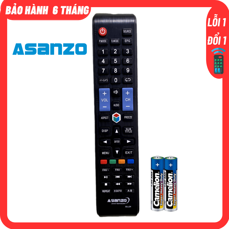 Điều khiển tivi ASANZO Smart kèm Pin Remote tivi