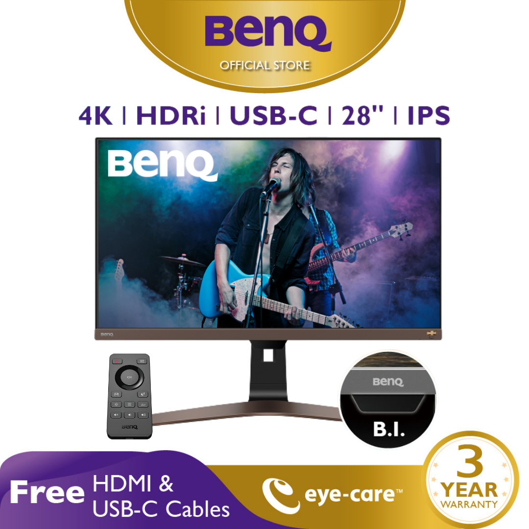 Màn hình xem phim giải trí BenQ EW2880U 28 inch 4K UHD HDRi IPS USB