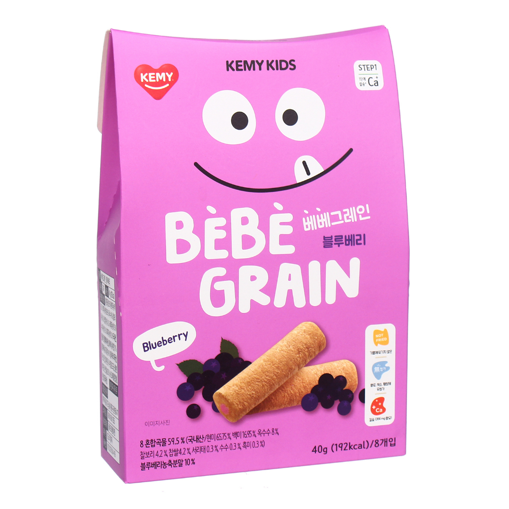 Bánh ăn dặm ngũ cốc dinh dưỡng Kemy Kids cho bé 6m+ (Hàn Quốc) Vị Việt Quất