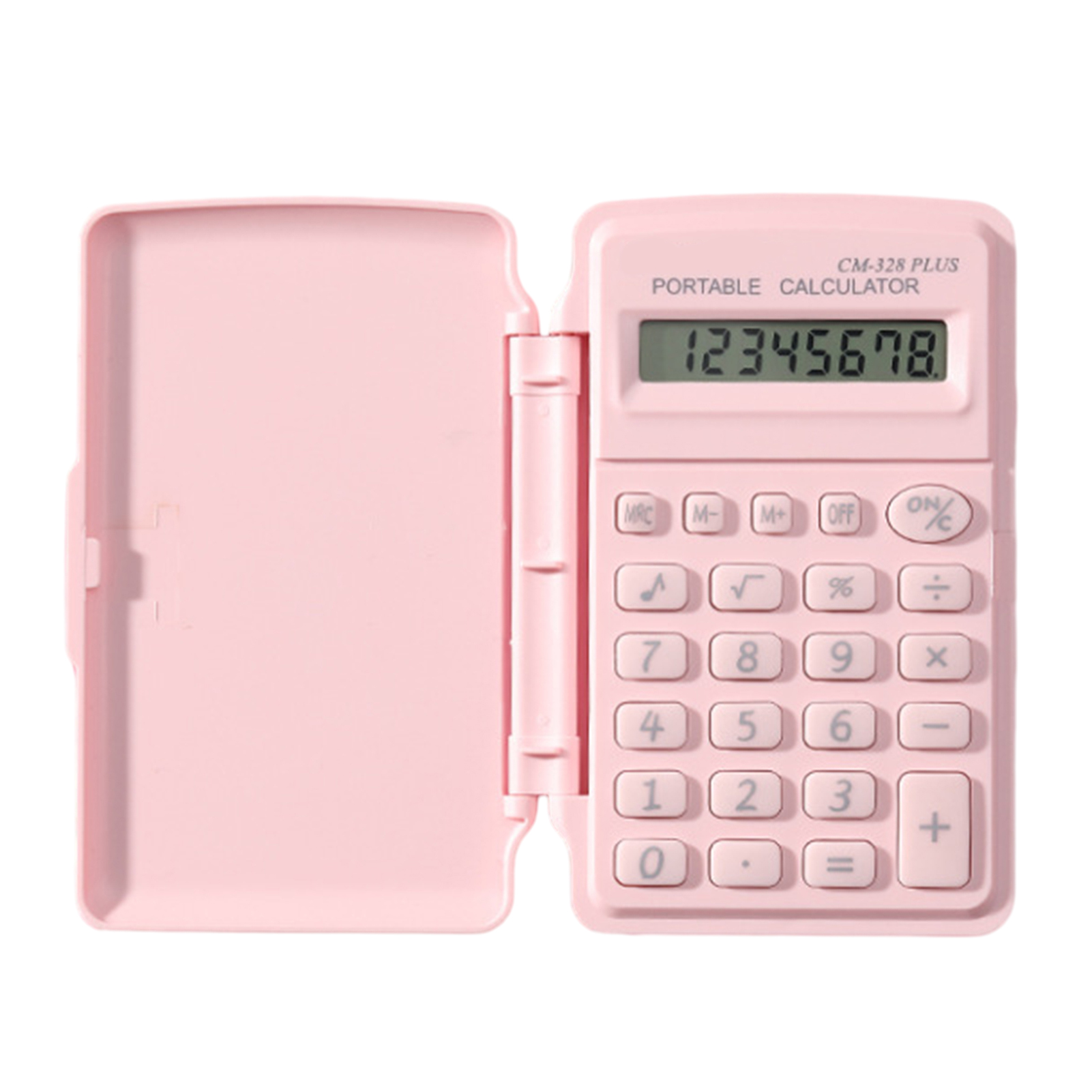 Aixuexi Lightweight Pocket Calculator Portable Mini Calculator Cover 8-digit Large Lcd Display Big Buttons Battery Operated Student Office Desktop Finance Calculator Compact and Durable for Asia