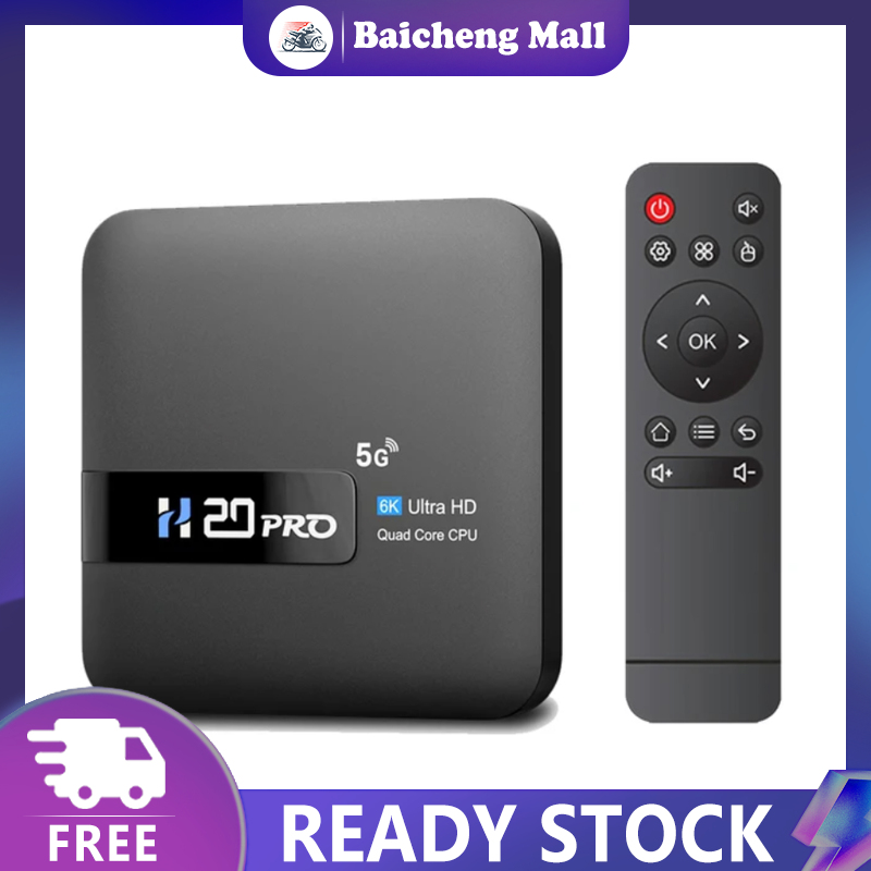 H20PRO Digital TV Converter Box 2.4G&5G WIFI 6K HD Quad Core CPU TV Set-top Box Compatible For Android 10.0 ราคา 735 บาท*ส่งฟรี