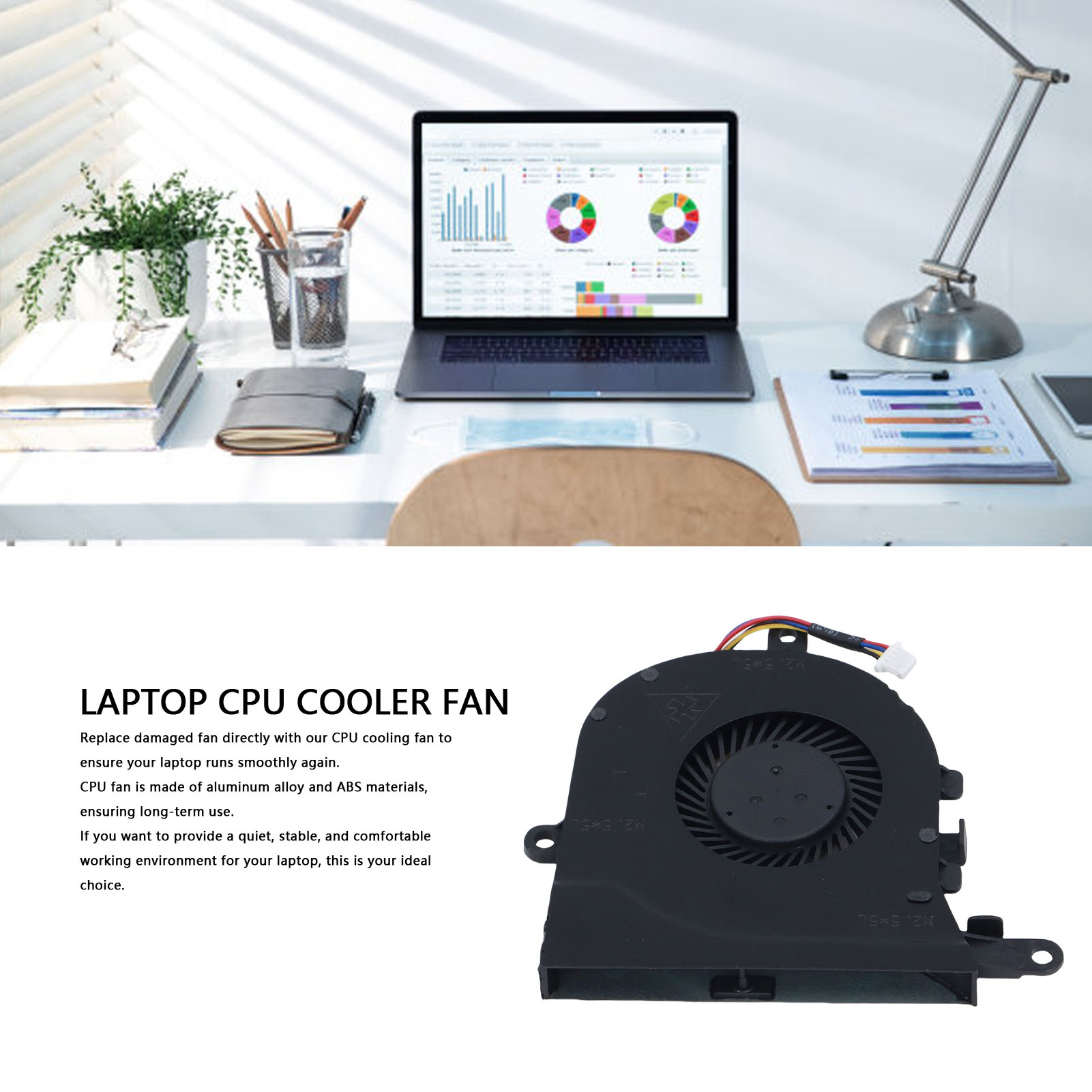 Garosa Quạt làm mát CPU thay thế ASHATA cho Latitude 3590 L3590 E3590 Quạt làm mát CPU máy tính xách tay cho Insipron 15 5570 5575 5770 cho dòng Vostro 3591 3593 Giá 150,000 Đồng*Miễn phí vận chuyển