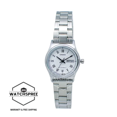 [WatchSpree] Casio Ladies' Standard Analog Silver Stainless Steel Band Watch LTPV006D-7B LTP-V006D-7B