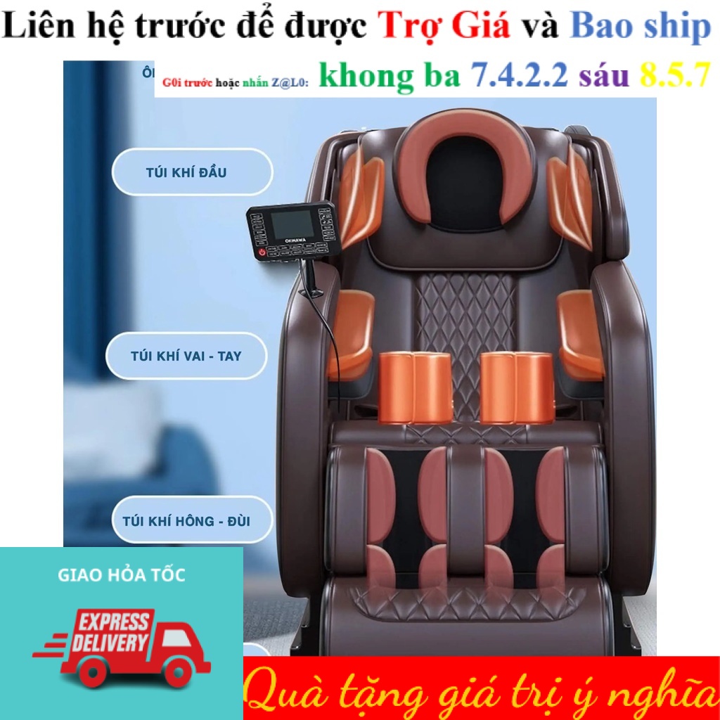 {  50% + TẶNG QUÀ } Ghế Massage Cao Cấp Toàn Thân Nhật Bản Okinawa OS 111 ( và OS 121)  ~