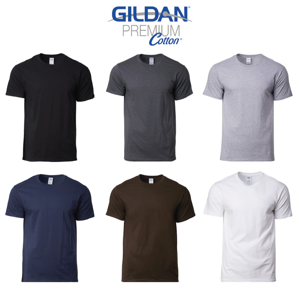 Gildan Premium Cotton 76000 Plain Round Neck Tshirt - Unitee Singapore