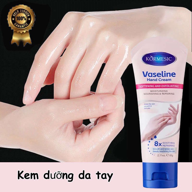 Kem Dưỡng Da Tay Vaseline Dưỡng Ẩm Chống Lão Hóa Và Làm Trắng Da 60g Giúp Chăm Sóc Làm Mềm Mịn Da Tay