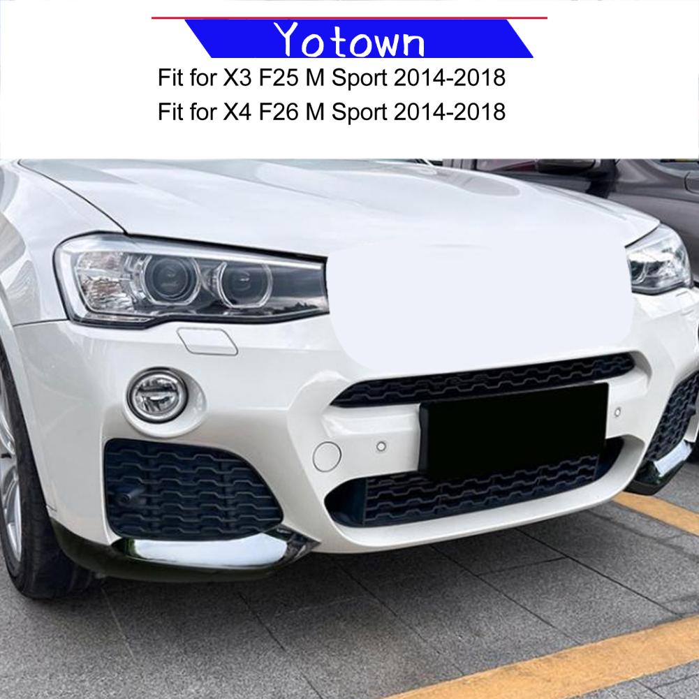 Yotown Bộ Chia Góc Trái Phải Bảo Vệ Trước Môi Máy Khuếch Tán Tinh Dầu Chống Va Đập Cho X4 F26 M Sport 2014 Đến 2018