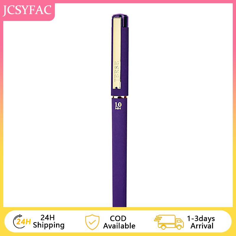 【JCSYFAC】 1 PCS Purple Ink Gel Pens 0.7mm 1.0mm For Writing Large Capacity Refill Office Supplies Back To Sochool