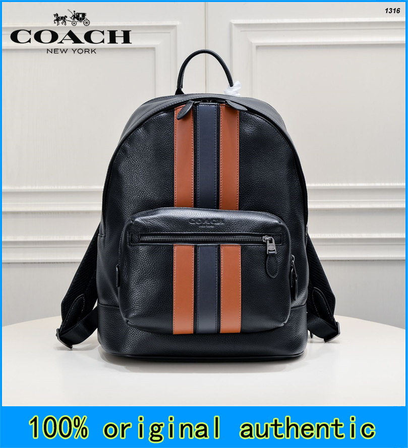 coach backpack for sale philippines Men's Brand COACH CV922 QBOH0 Charcoal/Denim/Chalk Travel Bag Brand Luxury Stylish Present Men Practical Cool Its a comfortable lightweight style with leather COACH Restored Hitch Backpack -