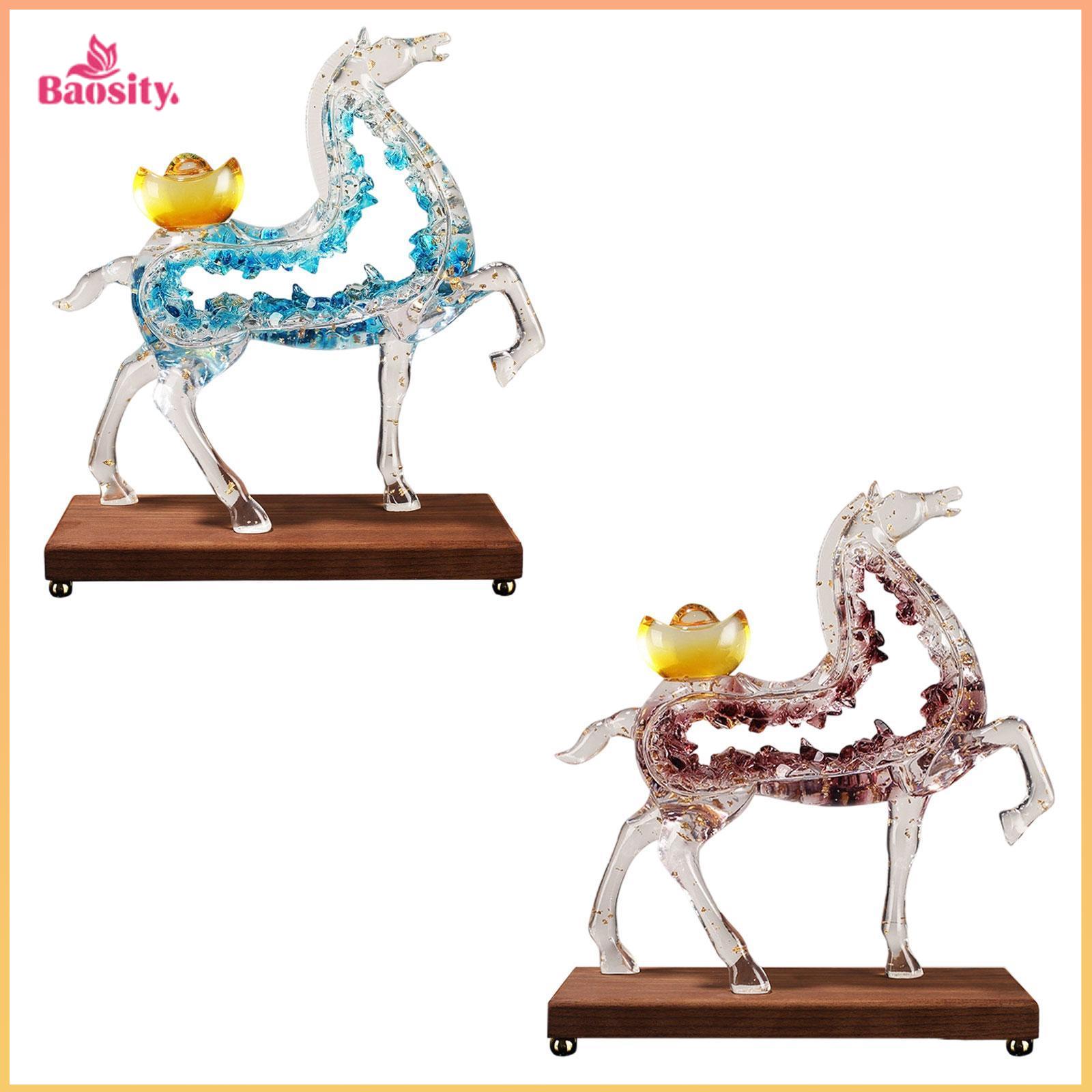 Horse Statue Tabletop Ornament Collectible Modern Decorative Figurine for Shelf Cabinet Fireplace Bookshelf New Year Gift ราคา 2,683 บาท*ส่งฟรี