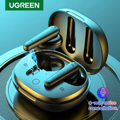 UGREEN HiTune T1 Wireless Earbuds with 4 Mics TWS Bluetooth 5.0 Earphones True Wireless Stereo 24H Play time