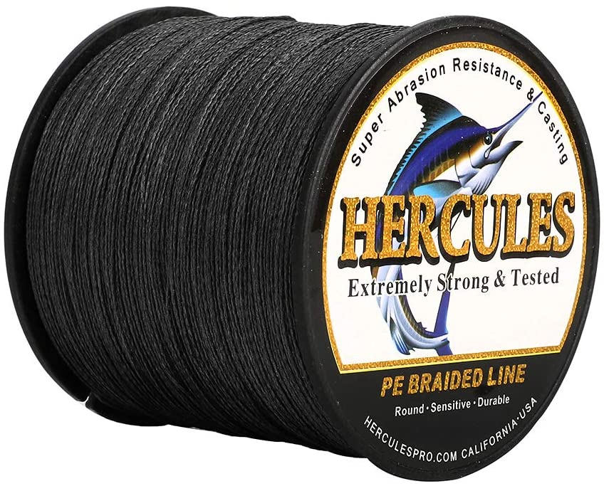 109-2187 Yards PE Lines Abrasion Resistant HERCULES Braided Fishing Line 120lb Test for Saltwater and Freshwater Not Fade 8 Strands Multifilament Fish line 10lb 